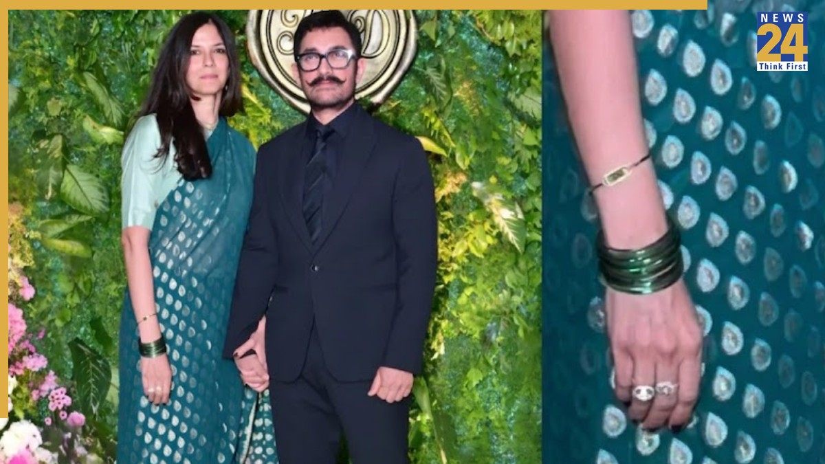 aamir khan (9) Aamir Khan gets engaged to Gauri Spratt? Superstar gifts girlfriend rare Brazilian Aquamarine ring with 40 diamonds worth Rs...